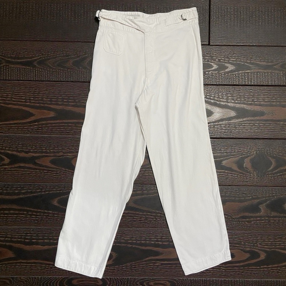 45rpm Woman's Cotton High Waist Relaxed Tapered Pants Size 2 Casual Japanese - Picture 2 of 16